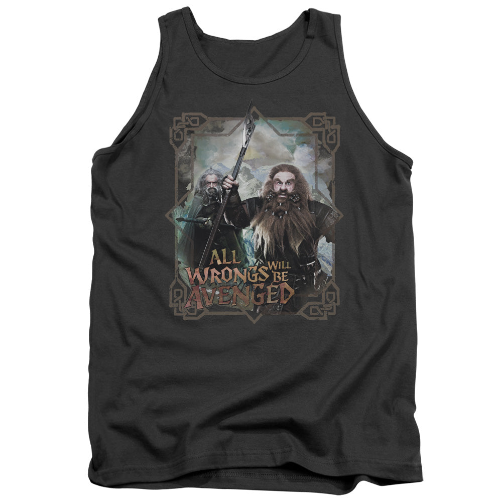 The Hobbit - Wrongs Avenged - Adult Tank - Charcoal