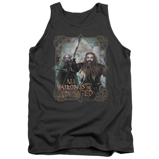 The Hobbit - Wrongs Avenged - Adult Tank - Charcoal