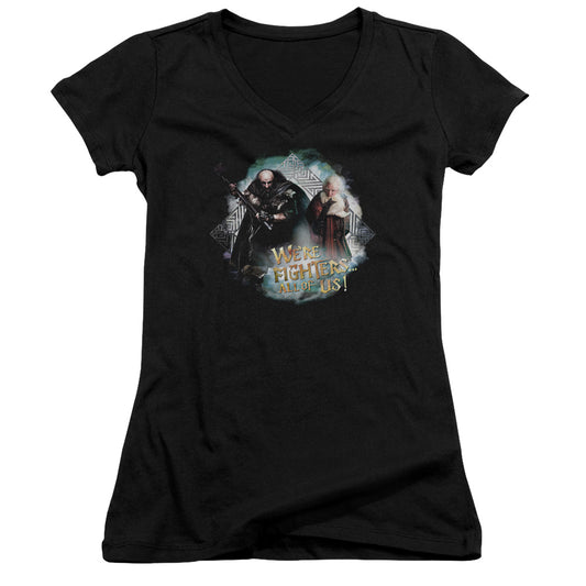 The Hobbit - Were Fighers - Junior V-neck - Black