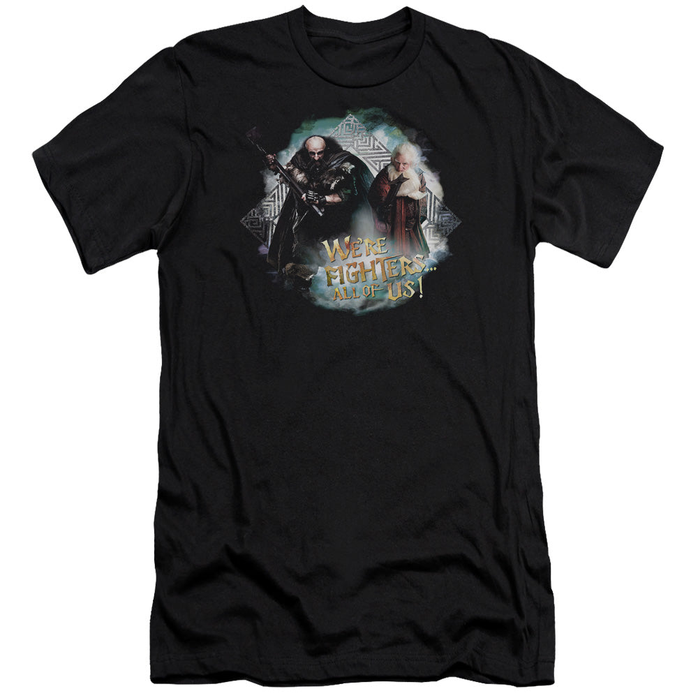 The Hobbit - Were Fighers - Short Sleeve Adult 30/1 - Black T-shirt