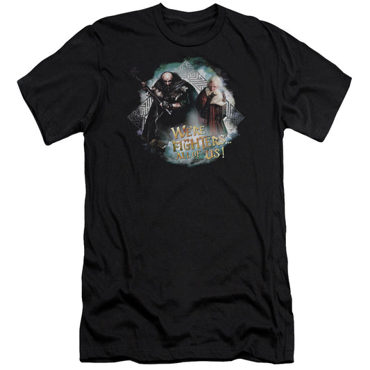 The Hobbit - Were Fighers - Short Sleeve Adult 30/1 - Black T-shirt