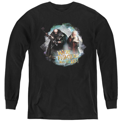 The Hobbit - Were Fighers - Youth Long Sleeve Tee - Black
