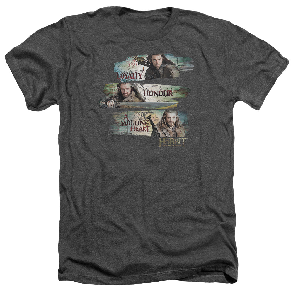 The Hobbit - Loyalty And Honour - Adult Heather - Charcoal
