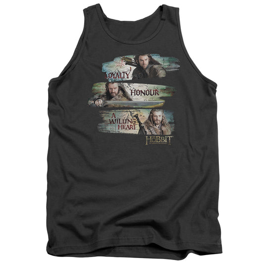 The Hobbit - Loyalty And Honour - Adult Tank - Charcoal