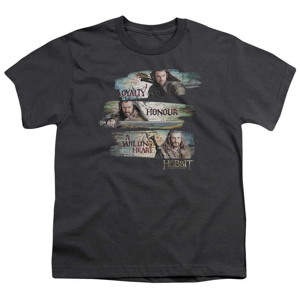 THE HOBBIT LOYALTY AND HONOUR - S/S YOUTH 18/1 - CHARCOAL T-Shirt