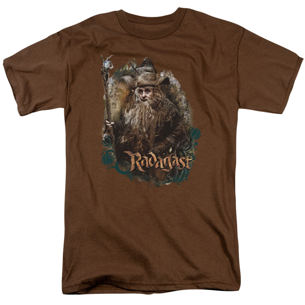 The Hobbit - Radagast The Brown - Short Sleeve Adult 18/1 - Coffee T-shirt