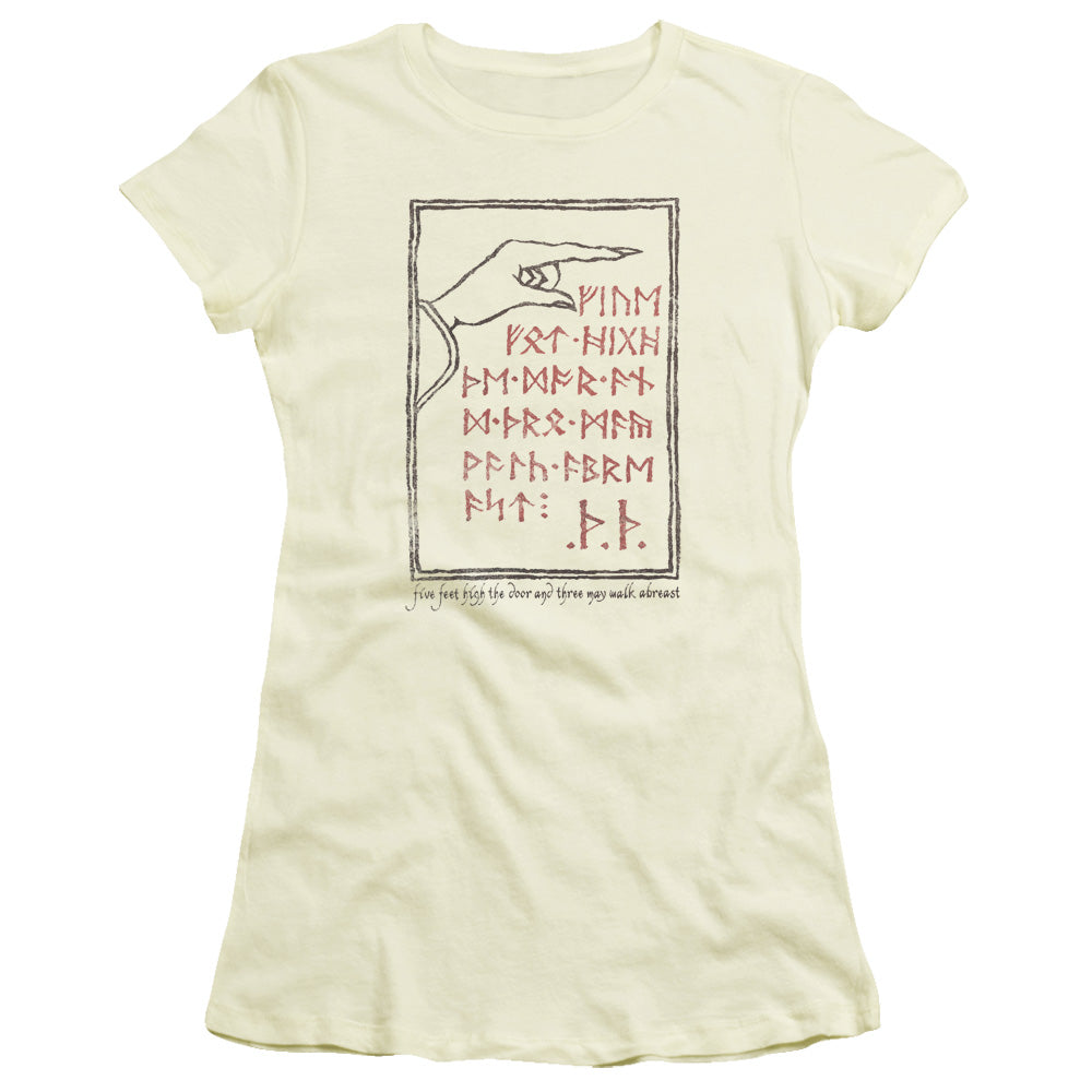 THE HOBBITBACK DOOR -   JUNIOR SHEER - CREAM T-Shirt