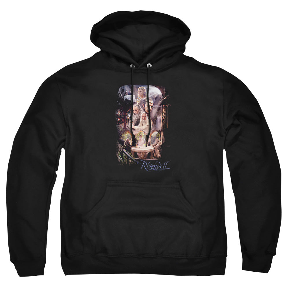 The Hobbit - Rivendell - Adult Pull-over Hoodie - Black