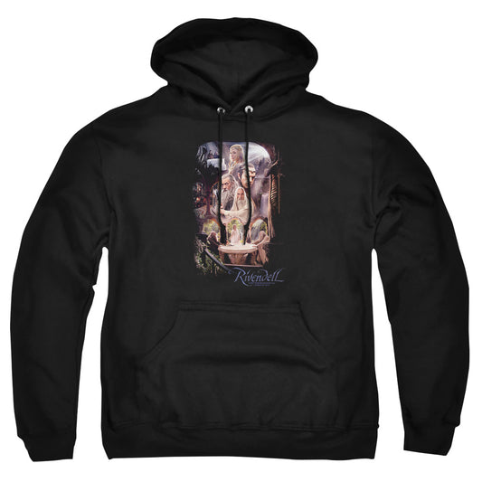 The Hobbit - Rivendell - Adult Pull-over Hoodie - Black