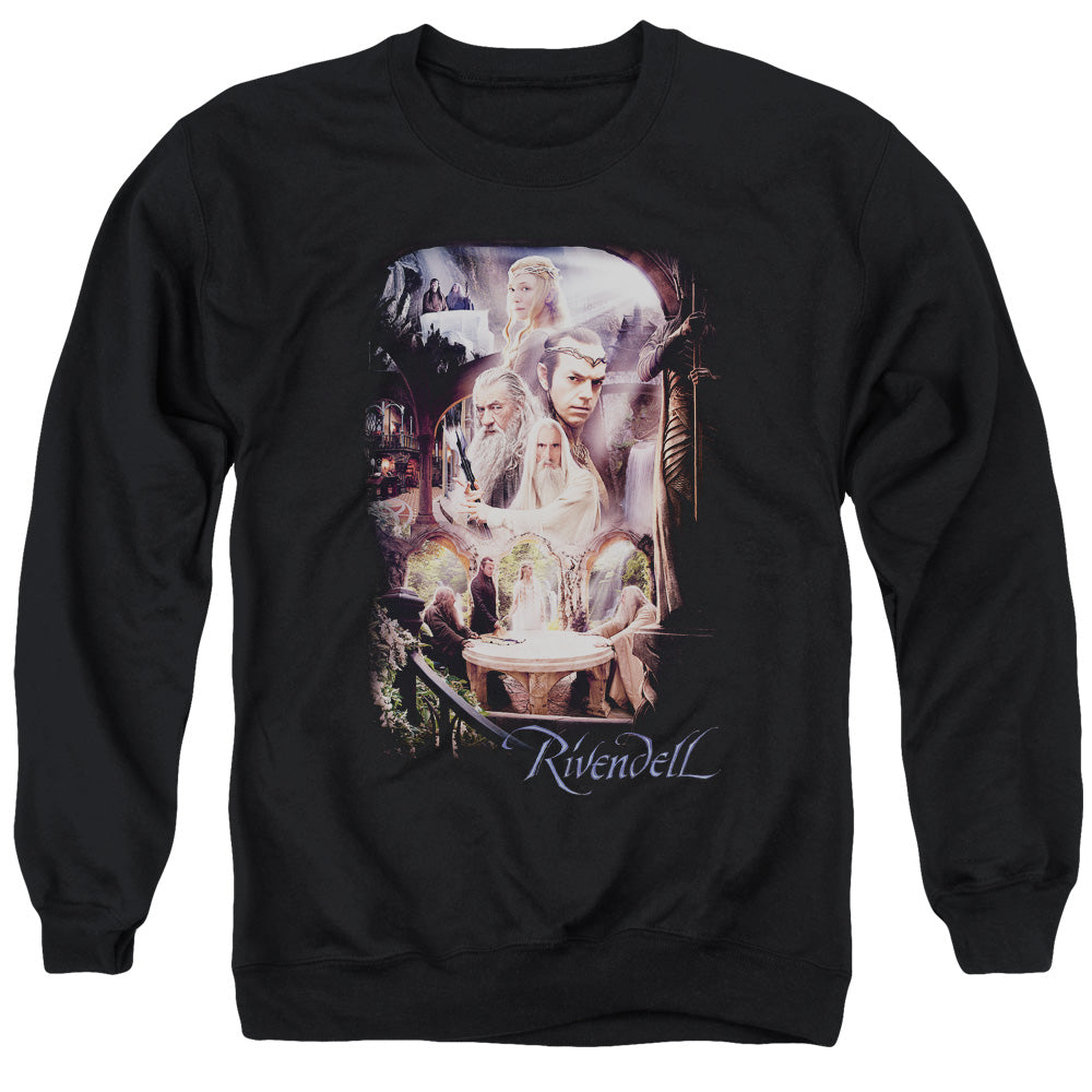The Hobbit - Rivendell - Adult Crewneck Sweatshirt - Black