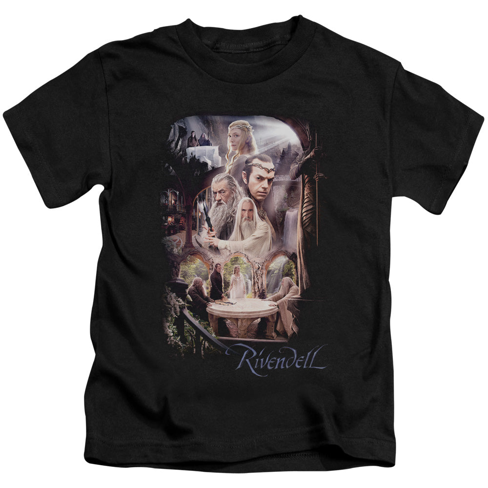 THE HOBBIT RIVENDELL - S/S JUVENILE 18/1 - BLACK - T-Shirt