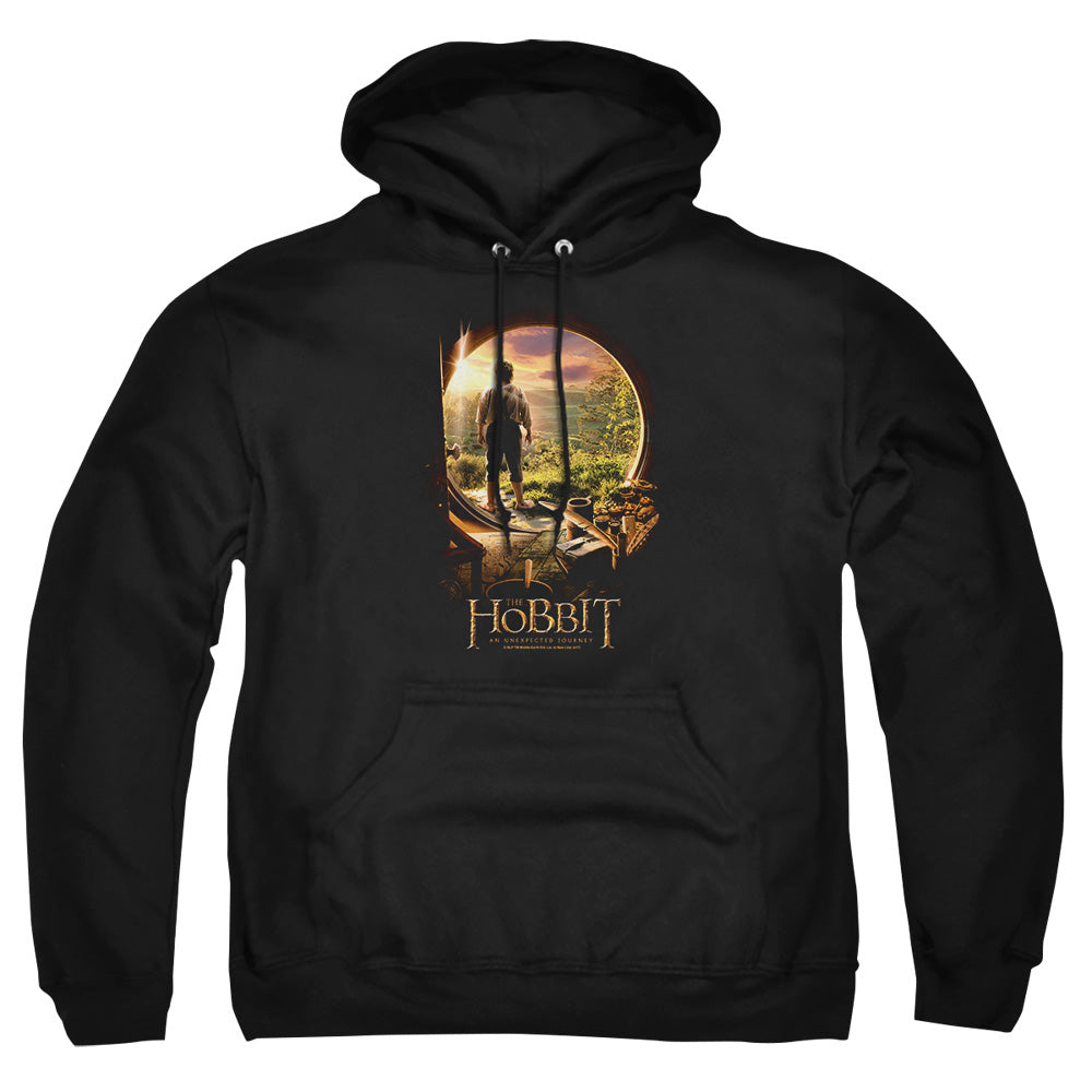 The Hobbit - Hobbit In Door - Adult Pull-over Hoodie - Black