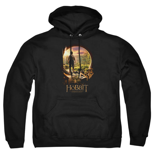 The Hobbit - Hobbit In Door - Adult Pull-over Hoodie - Black