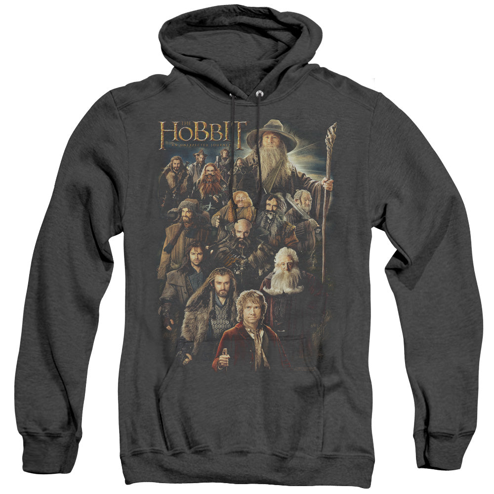 The Hobbit - Somber Company - Adult Heather Hoodie - Black