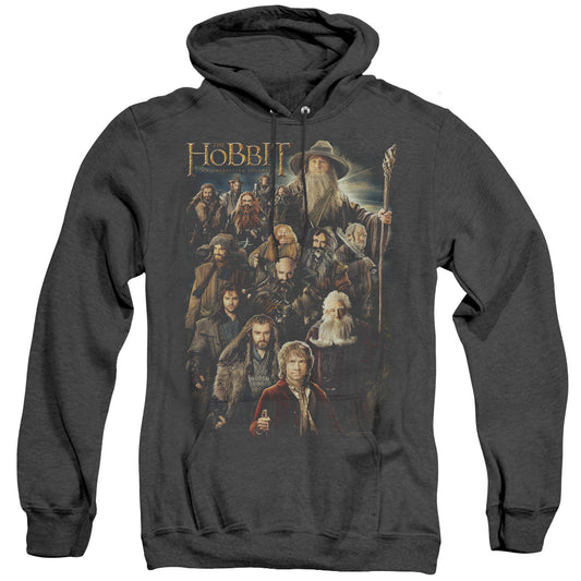 The Hobbit - Somber Company - Adult Heather Hoodie - Black