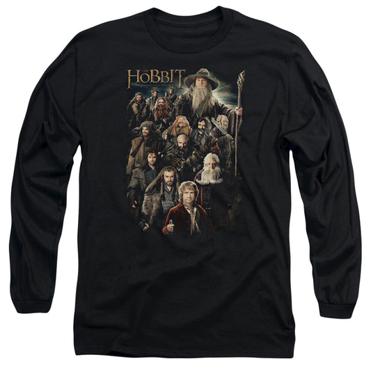 The Hobbit - Somber Company - Long Sleeve Adult 18/1 - Black T-shirt