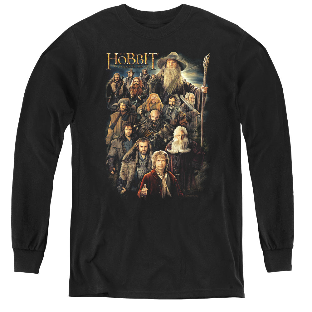The Hobbit Somber Company - Youth Long Sleeve Tee - Black