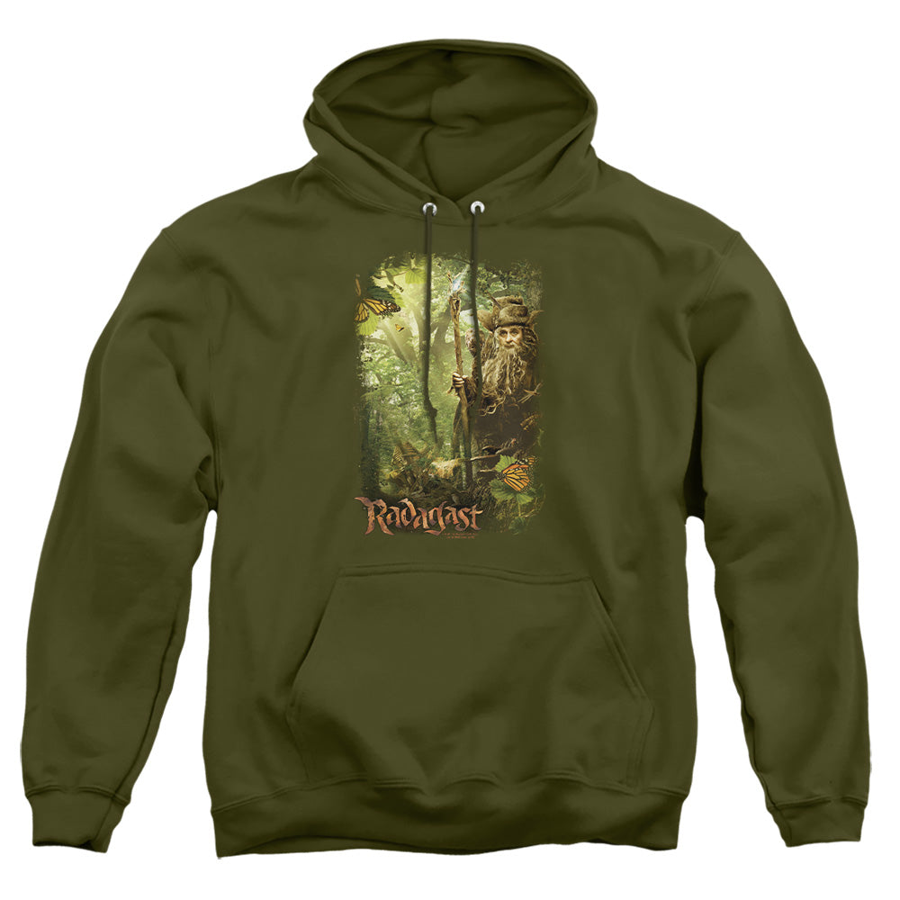 The Hobbit - In The Woods - Adult Pull-over Hoodie - Military Green