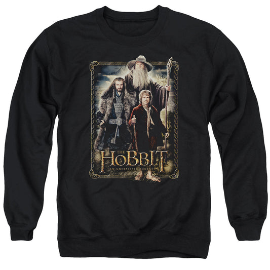 The Hobbit - The Three - Adult Crewneck Sweatshirt - Black
