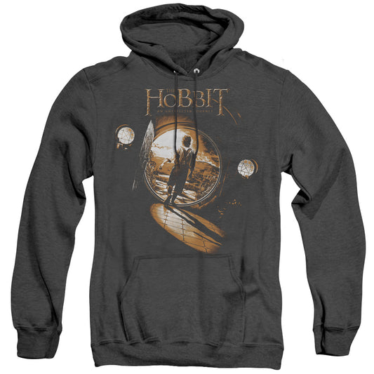 The Hobbit - Hobbit Hole - Adult Heather Hoodie - Black