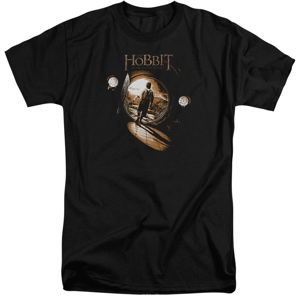 The Hobbit - Hobbit Hole - Short Sleeve Adult Tall - Black T-shirt