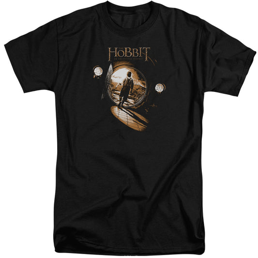 The Hobbit - Hobbit Hole - Short Sleeve Adult Tall - Black T-shirt