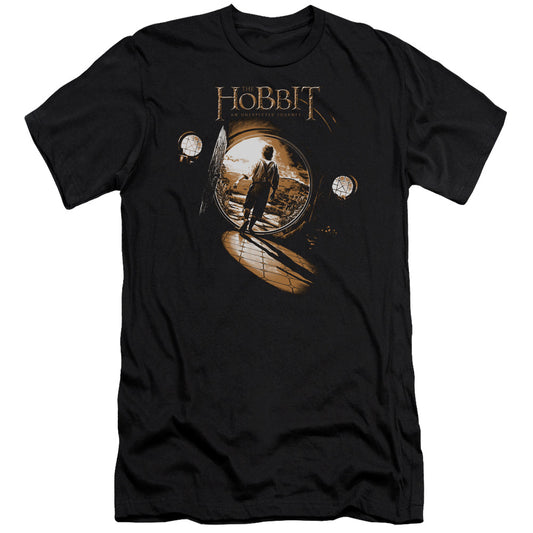 The Hobbit - Hobbit Hole - Short Sleeve Adult 30/1 - Black T-shirt