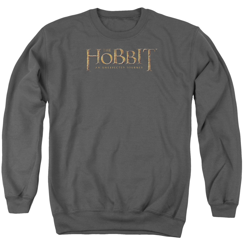 The Hobbit - Distressed Logo - Adult Crewneck Sweatshirt - Charcoal
