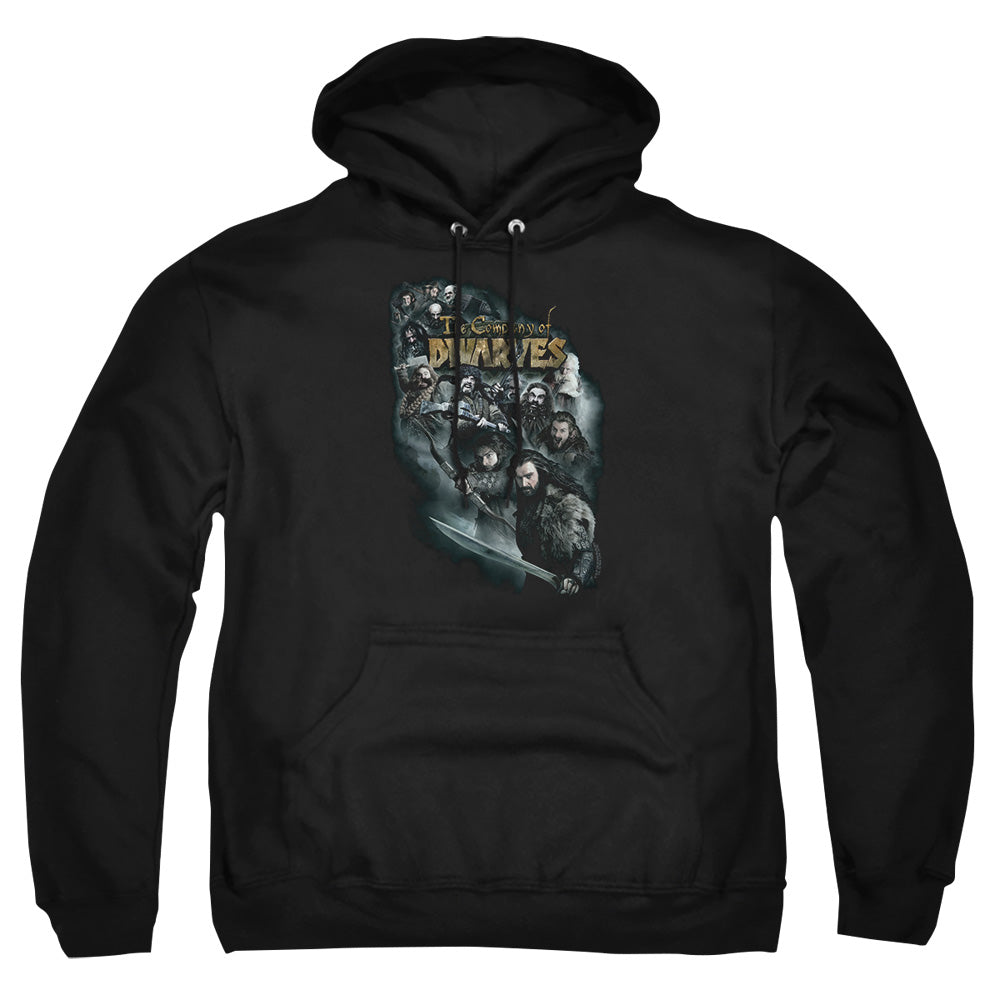 The Hobbit - Company Of Dwarves - Adult Pull-over Hoodie - Black