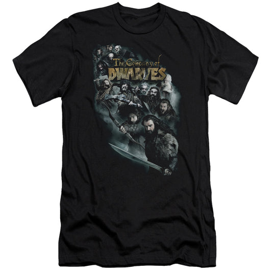 The Hobbit - Company Of Dwarves - Short Sleeve Adult 30/1 - Black T-shirt