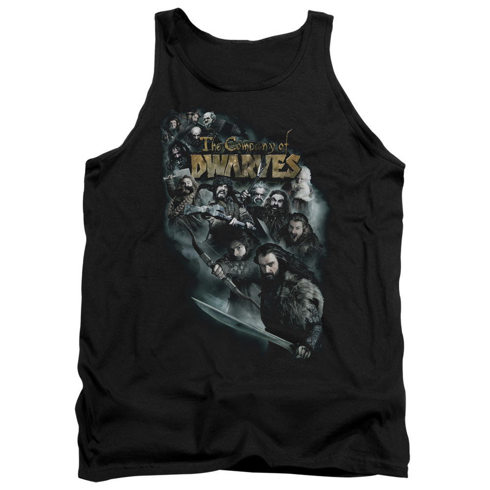 The Hobbit - Company Of Dwarves - Adult Tank - Black
