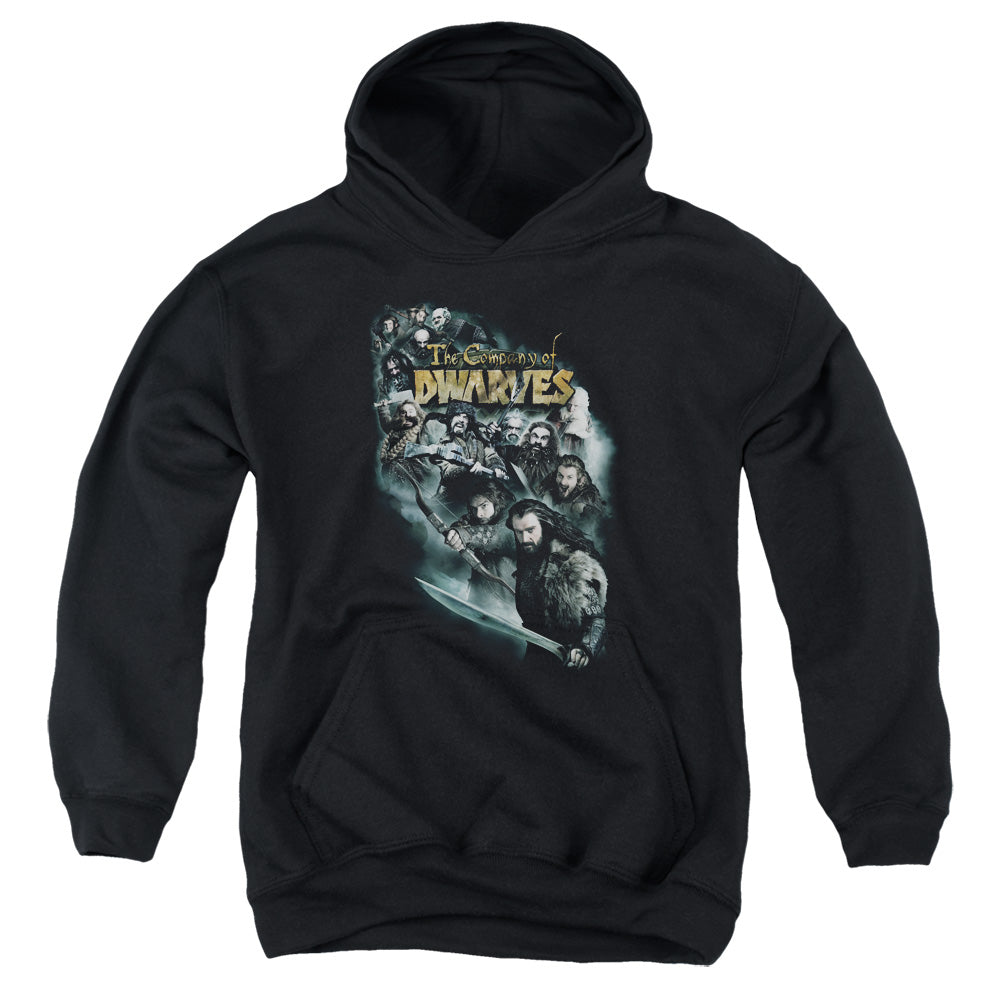 The Hobbit - Company Of Dwarves - Youth Pull-over Hoodie - Black