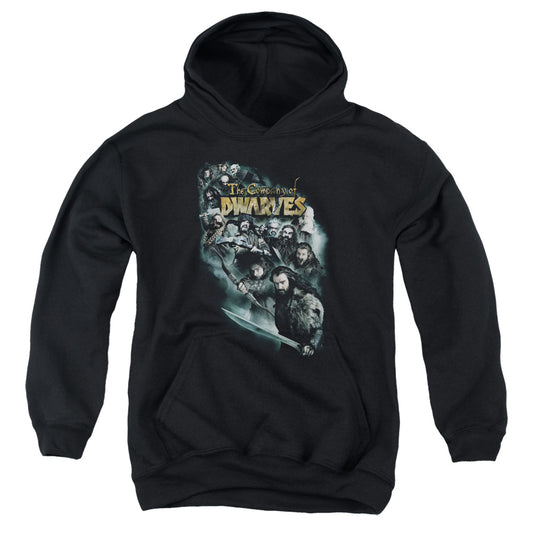 The Hobbit - Company Of Dwarves - Youth Pull-over Hoodie - Black