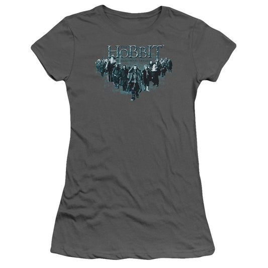 The Hobbit - Thorin And Company - Short Sleeve Junior Sheer - Charcoal T-shirt