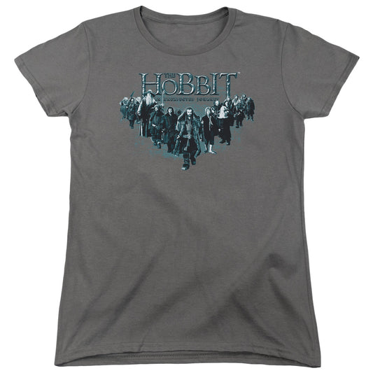 The Hobbit - Thorin And Company - Short Sleeve Womens Tee - Charcoal T-shirt