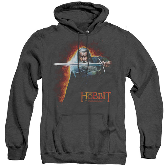 The Hobbit - Secret Fire - Adult Heather Hoodie - Black