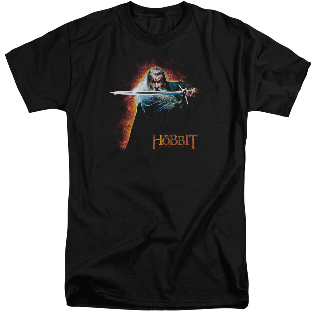 The Hobbit - Secret Fire - Short Sleeve Adult Tall - Black T-shirt