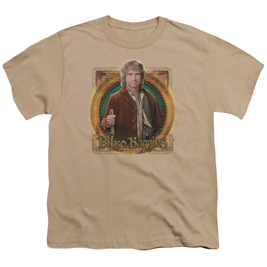 The Hobbit - Mr. Baggins - Short Sleeve Youth 18/1 - Sand T-shirt