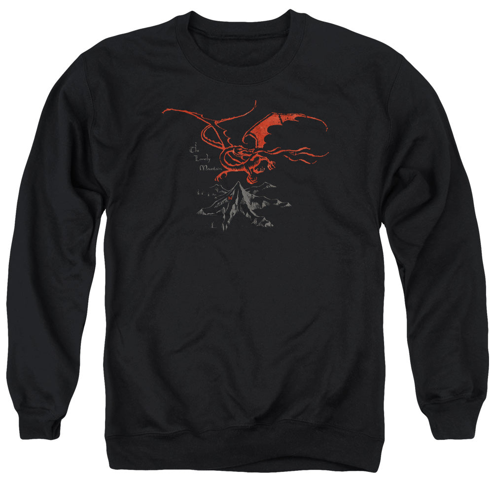 The Hobbit - Smaug - Adult Crewneck Sweatshirt - Black