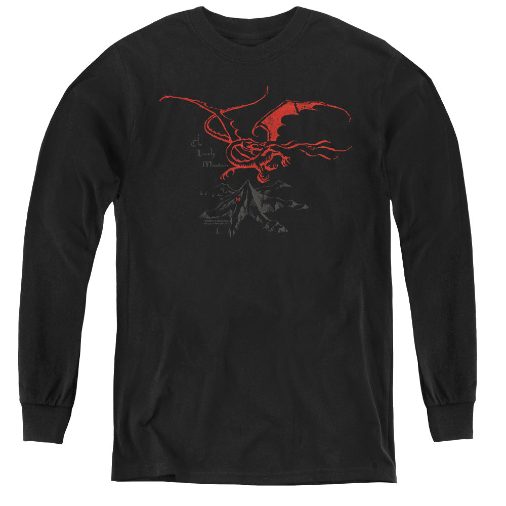 The Hobbit - Smaug - Youth Long Sleeve Tee - Black