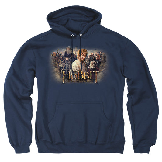 The Hobbit - Hobbit Rally - Adult Pull-over Hoodie - Navy