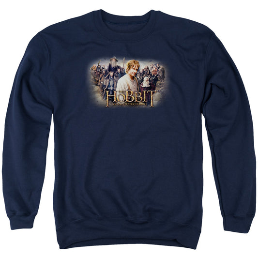 The Hobbit - Hobbit Rally - Adult Crewneck Sweatshirt - Navy