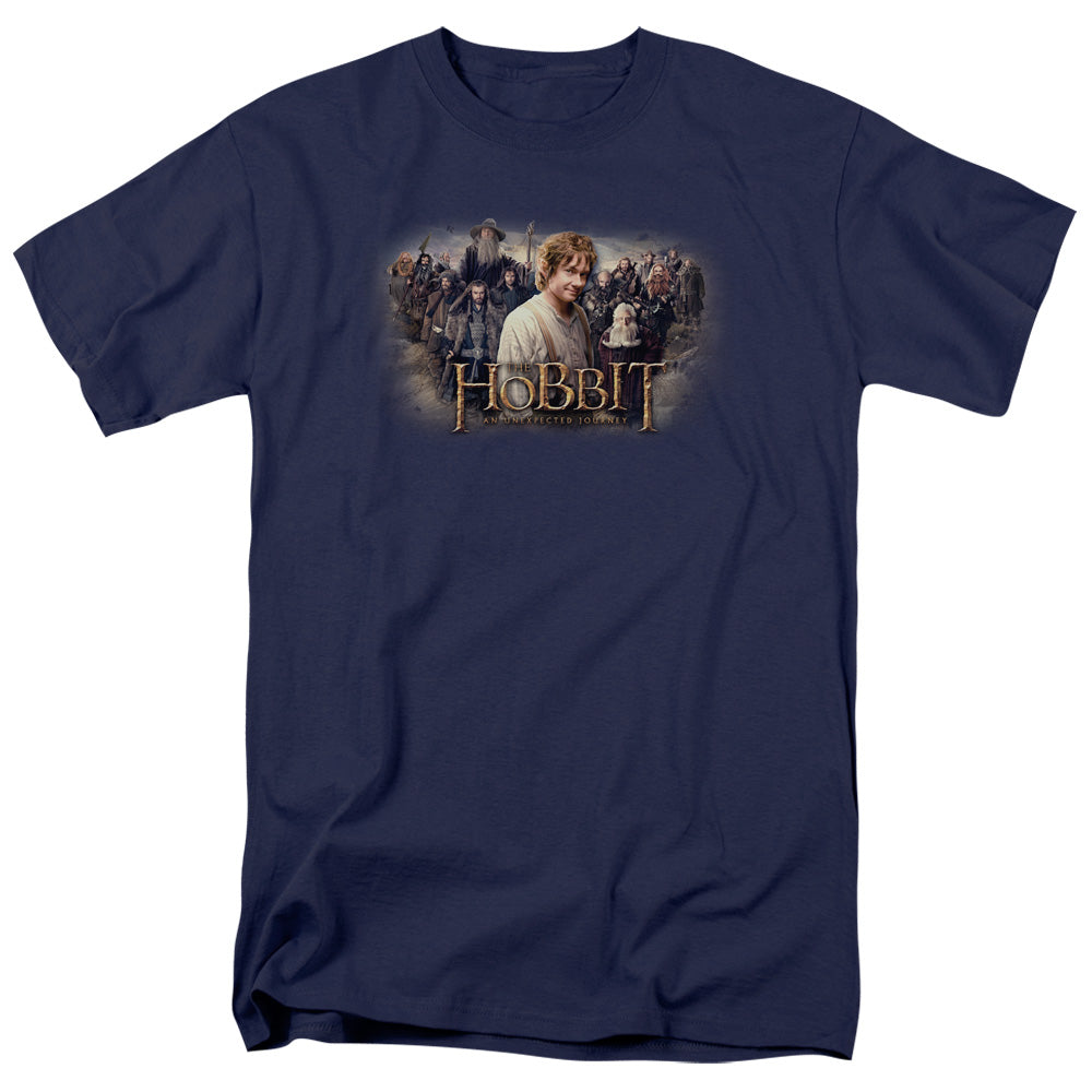 The Hobbit - Hobbit Rally - Short Sleeve Adult 18/1 - Navy T-shirt