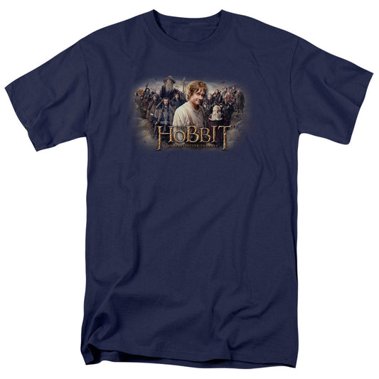 The Hobbit - Hobbit Rally - Short Sleeve Adult 18/1 - Navy T-shirt