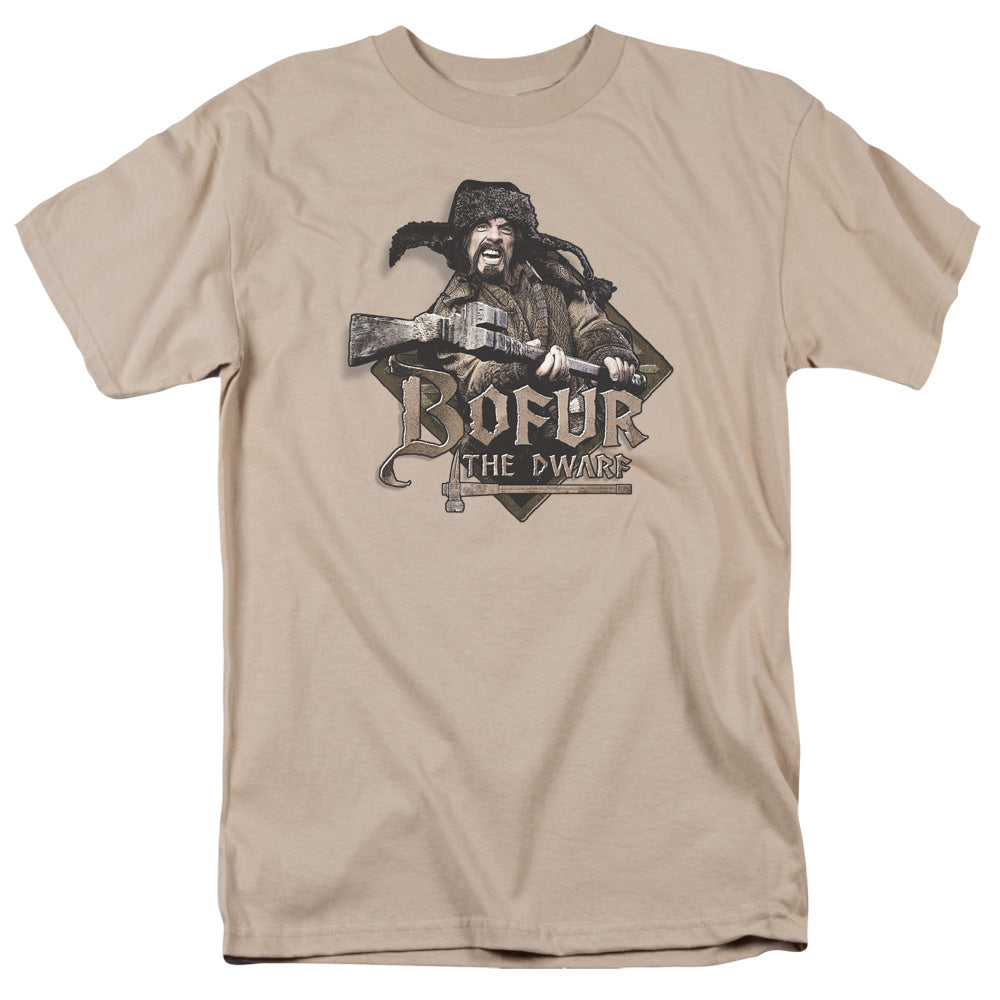 The Hobbit - Bofur - Short Sleeve Adult 18/1 - Sand T-shirt