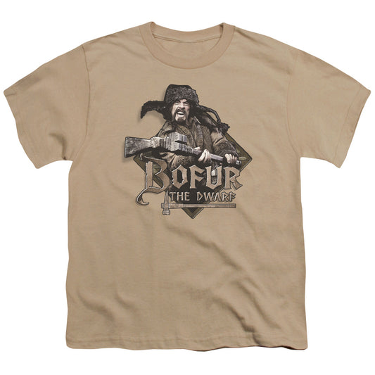 The Hobbit - Bofur - Short Sleeve Youth 18/1 - Sand T-shirt