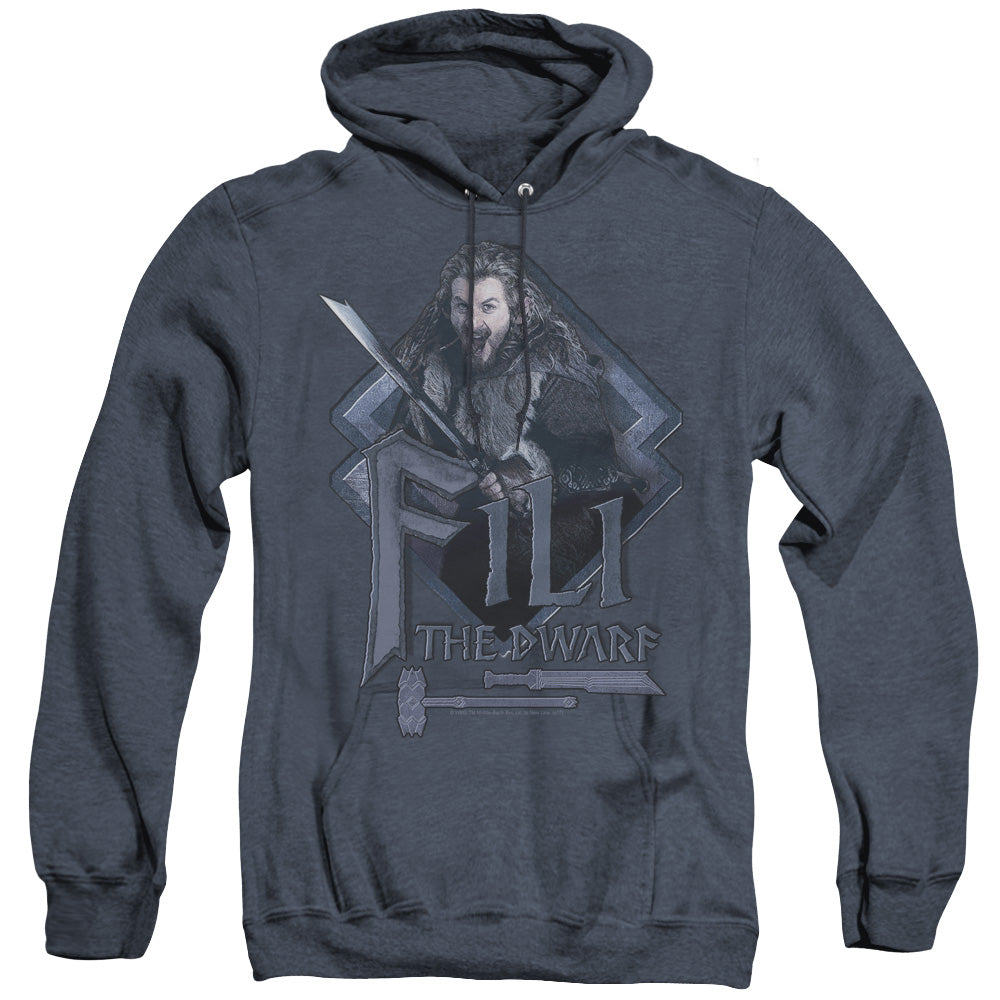 The Hobbit - Fili - Adult Heather Hoodie - Navy