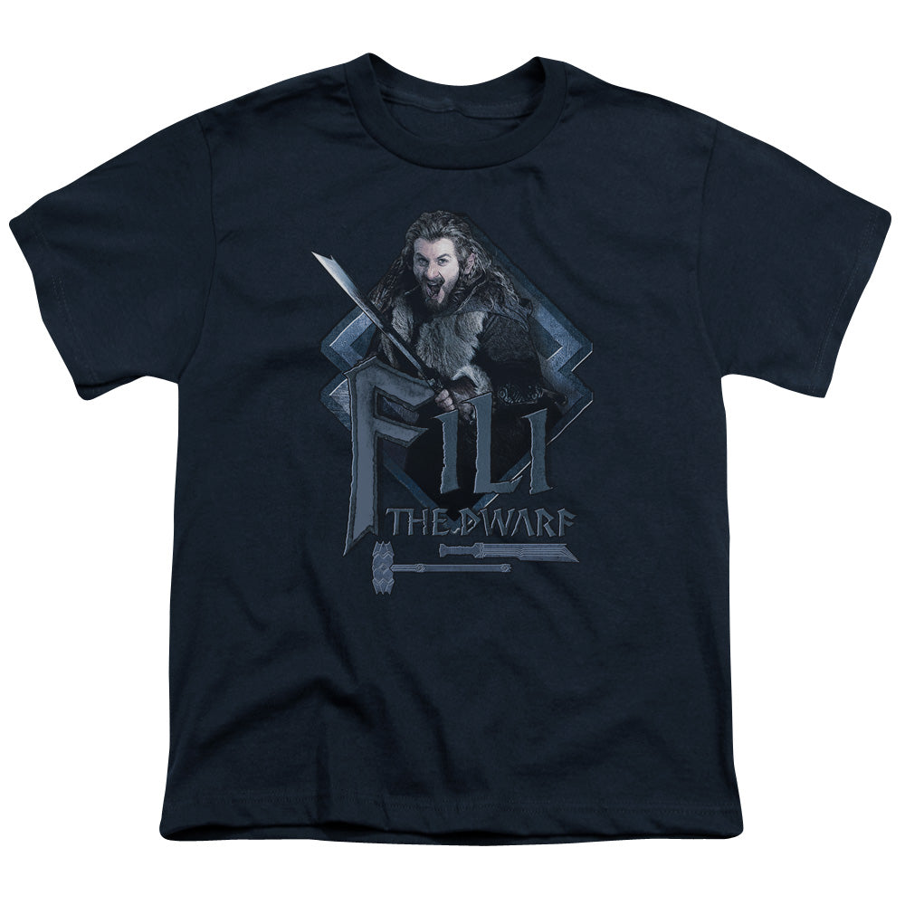 The Hobbit - Fili - Short Sleeve Youth 18/1 - Navy T-shirt
