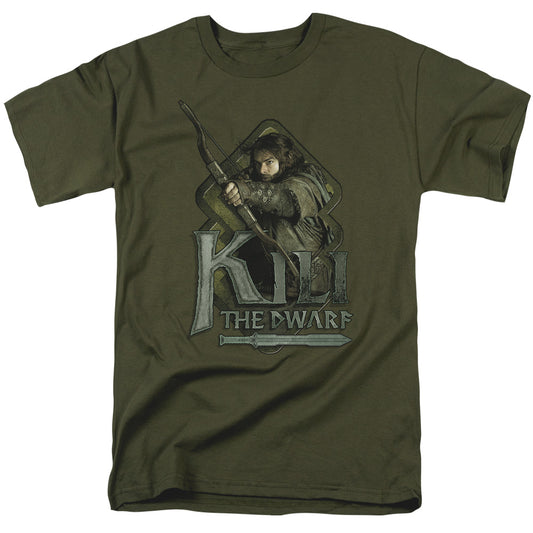 The Hobbit - Kili - Short Sleeve Adult 18/1 - Military Green T-shirt