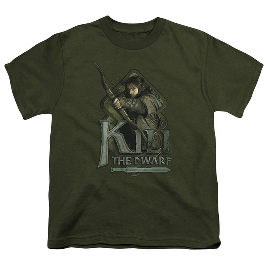 The Hobbit - Kili - Short Sleeve Youth 18/1 - Military Green T-shirt